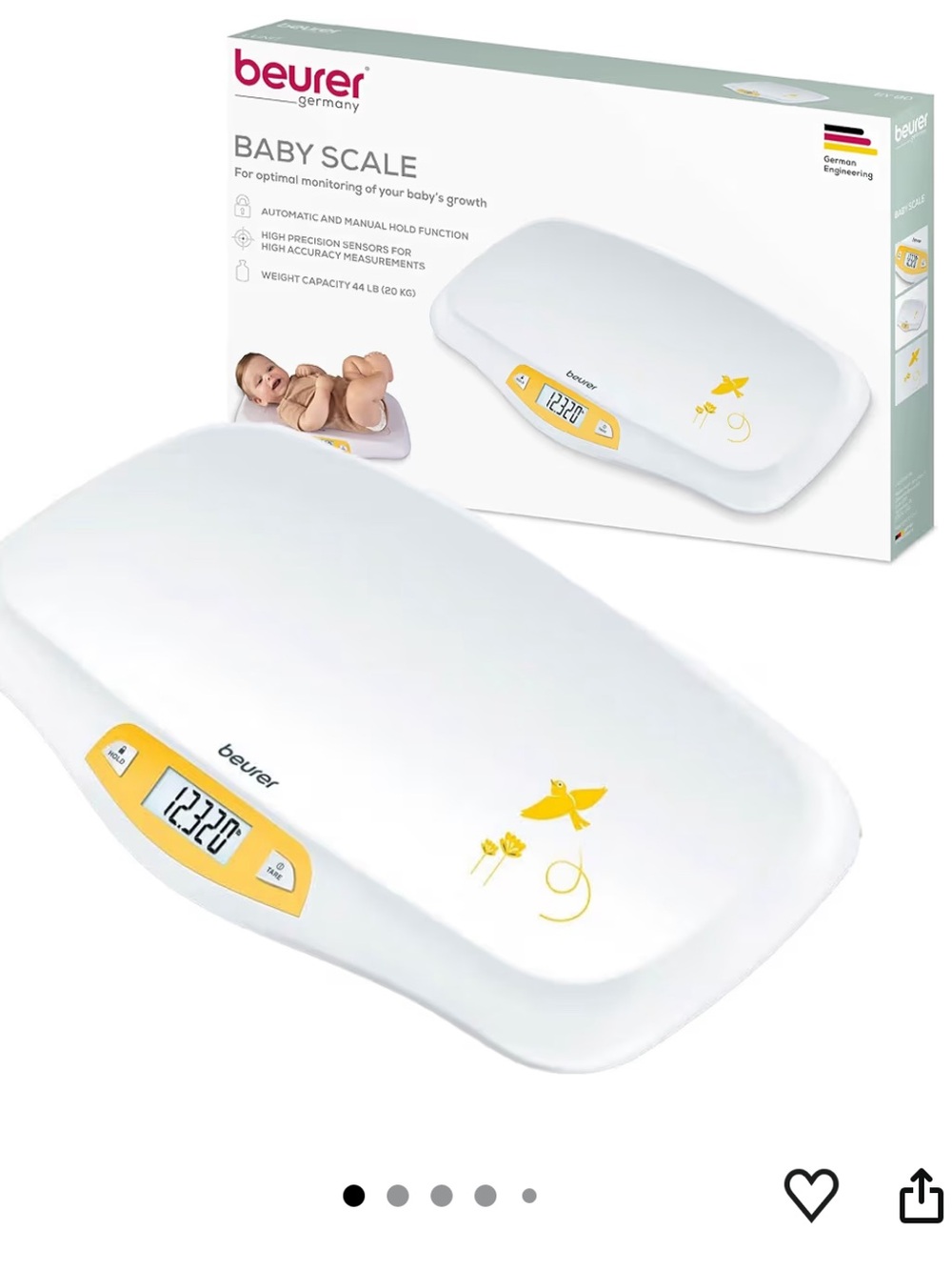 Beurer BY80 Digital Baby Scale